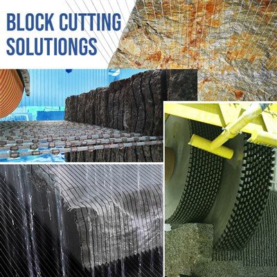 Schneiden von Steinblöcken